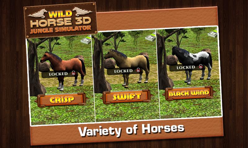 Wild Horse Jungle Simulator 3D