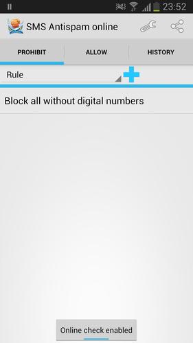 SMS Antispam online