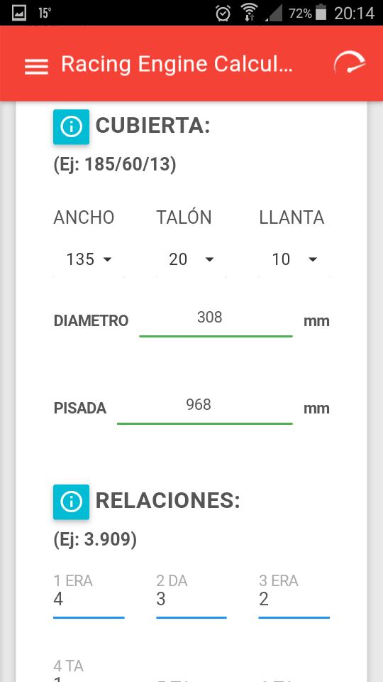 Racing Engine Calculator