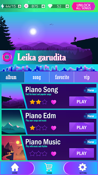 Leika garudita Piano Game