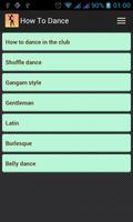 How to dance