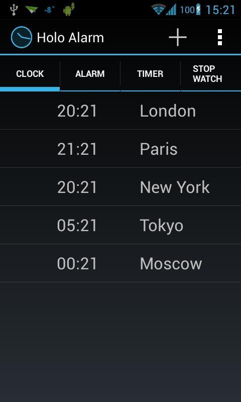 Holo Alarm, Timer, Chrono