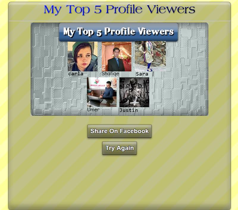 My Top 5 Profile Viewers