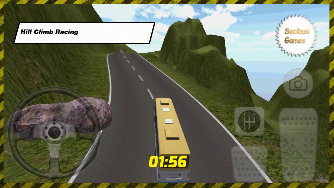 Farming Bus Hill Climb Racing