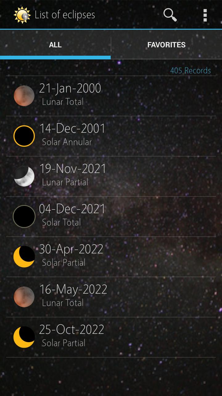 Eclipse Calendar