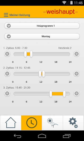 Weishaupt heating control