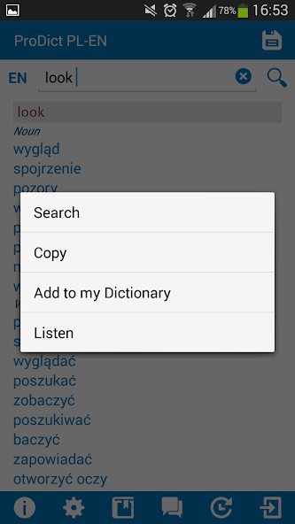 Polish - English dictionary