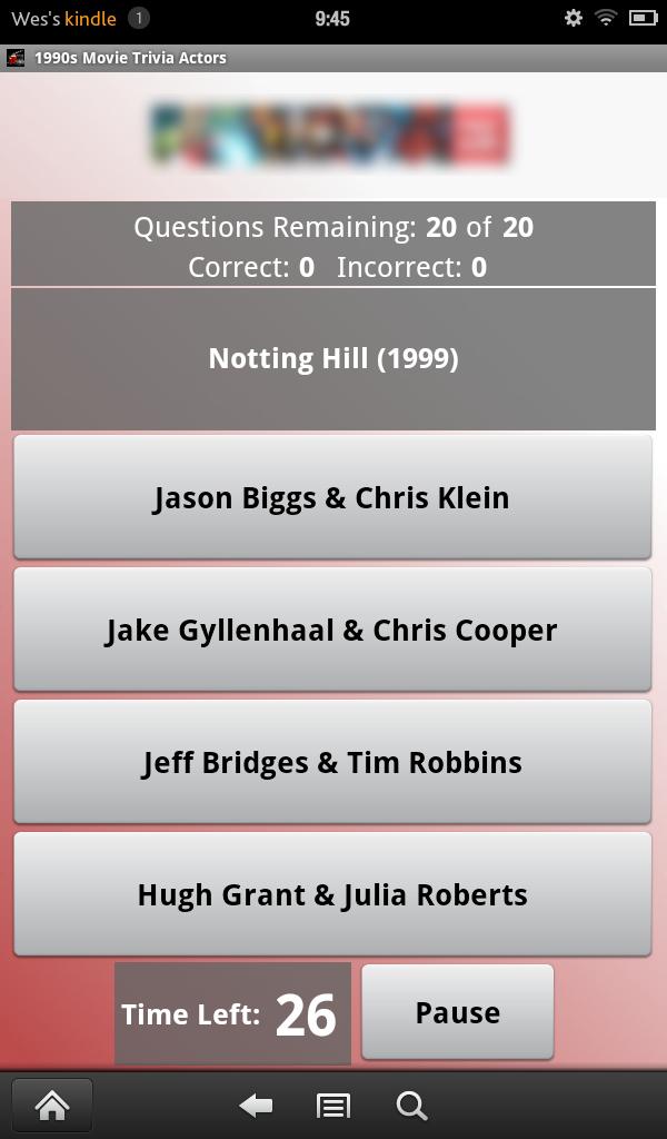 1990s Movie Trivia: Actors