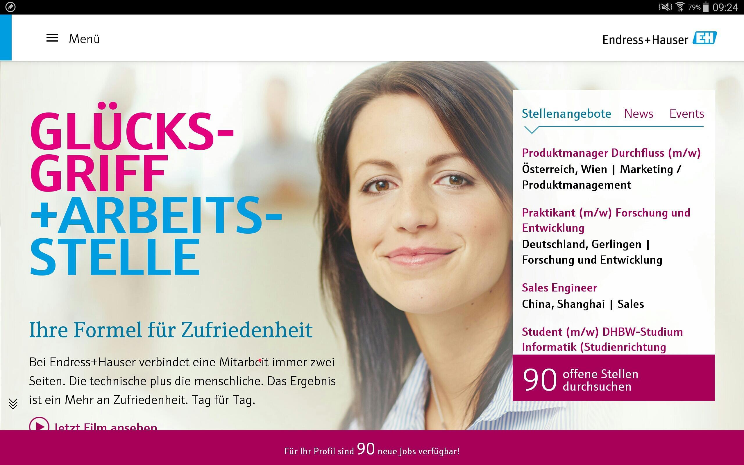 Endress+Hauser Karriere App