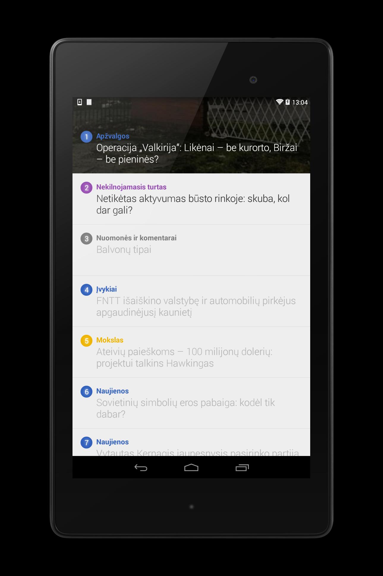 Svarbiausios naujienos