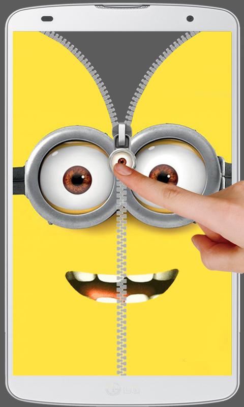 Minion Zip Screen Lock HD