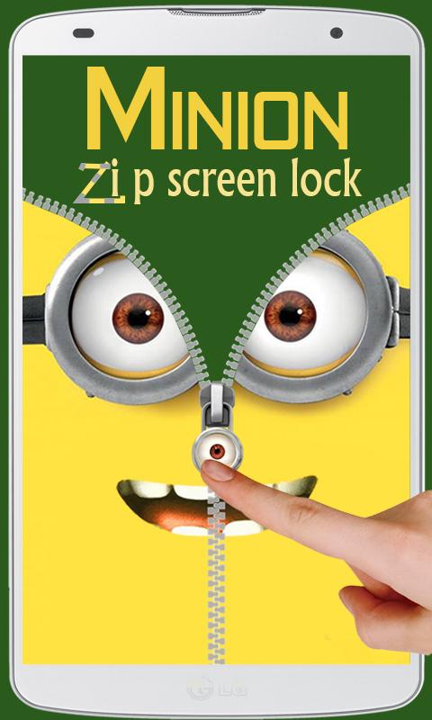 Minion Zip Screen Lock HD
