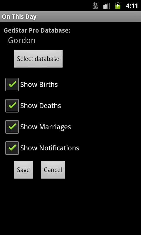 GedStar On This Day Widget