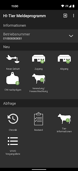 HI-Tier Meldeprogramm