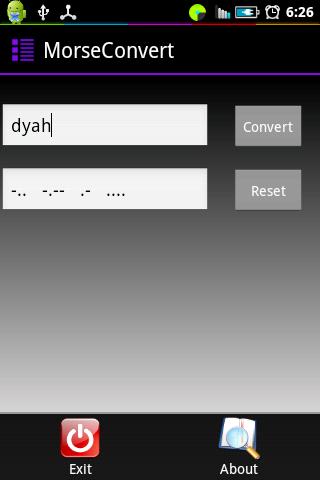 Letter/Words to Morse Code v.1