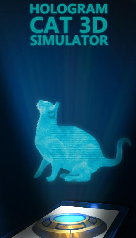 Cat 3D Hologram Simulator