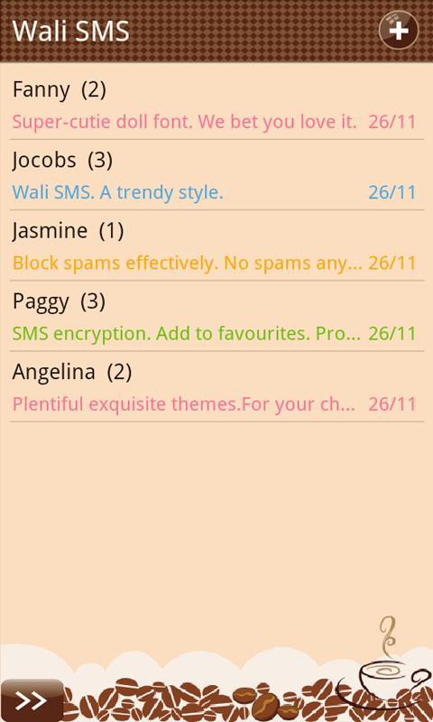 Wali SMS Theme: Mocha Mood
