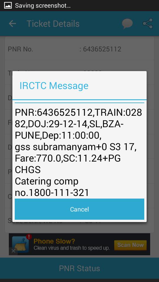 IRCTC Ticket Wallet