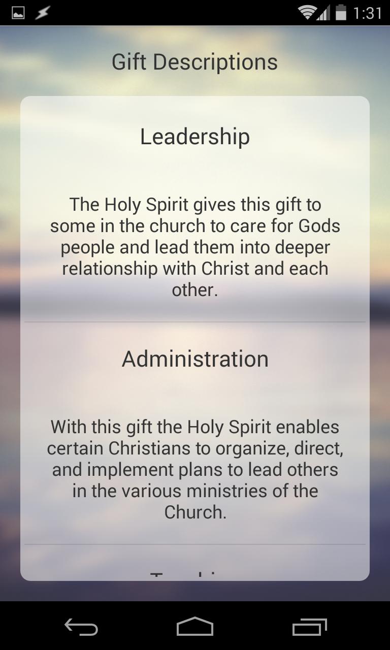 Spiritual Gifts