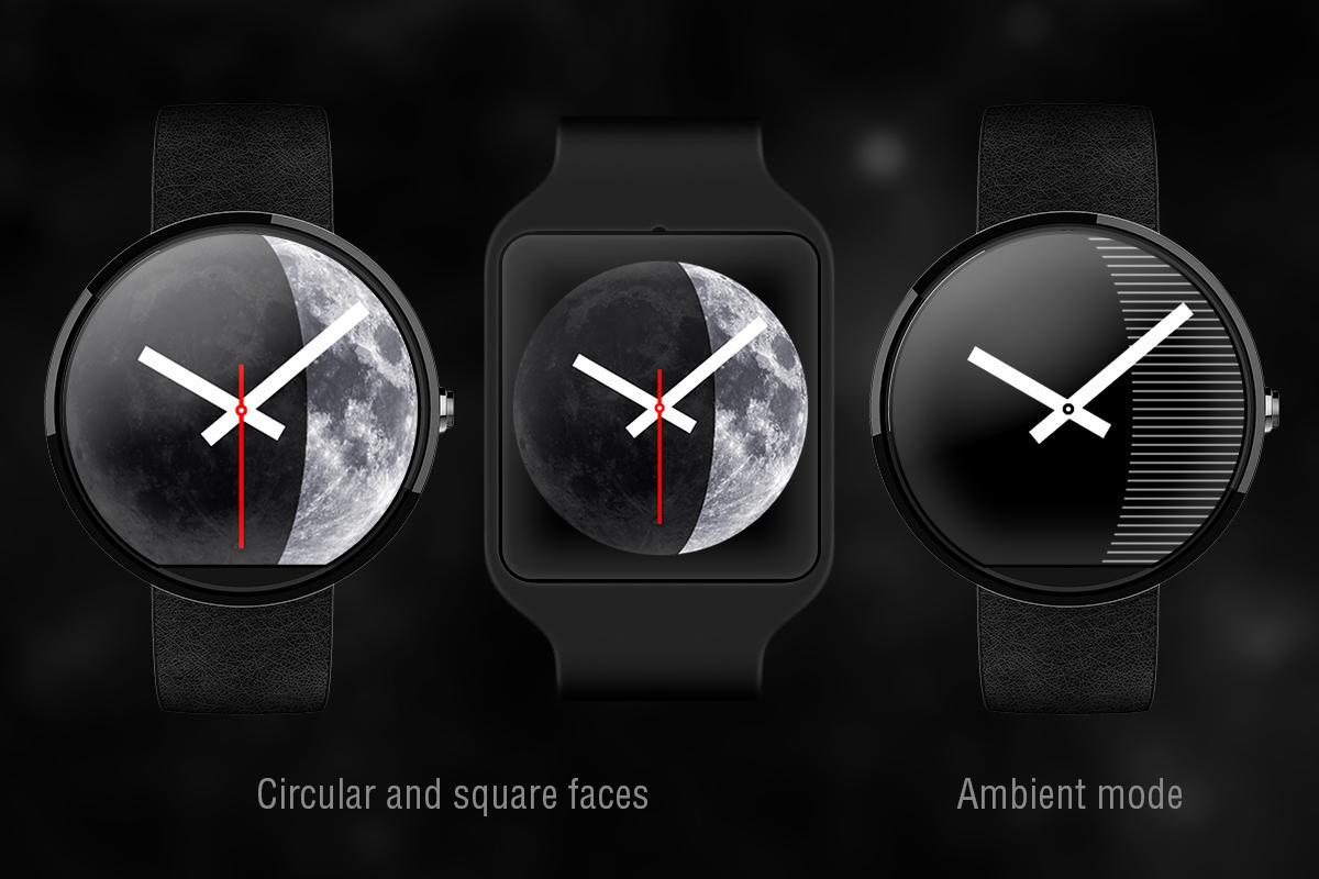Moon Phase - Analog Watch Face