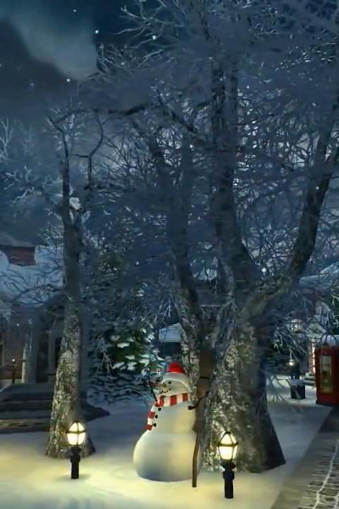 Winter Village 3D Live Wallpap