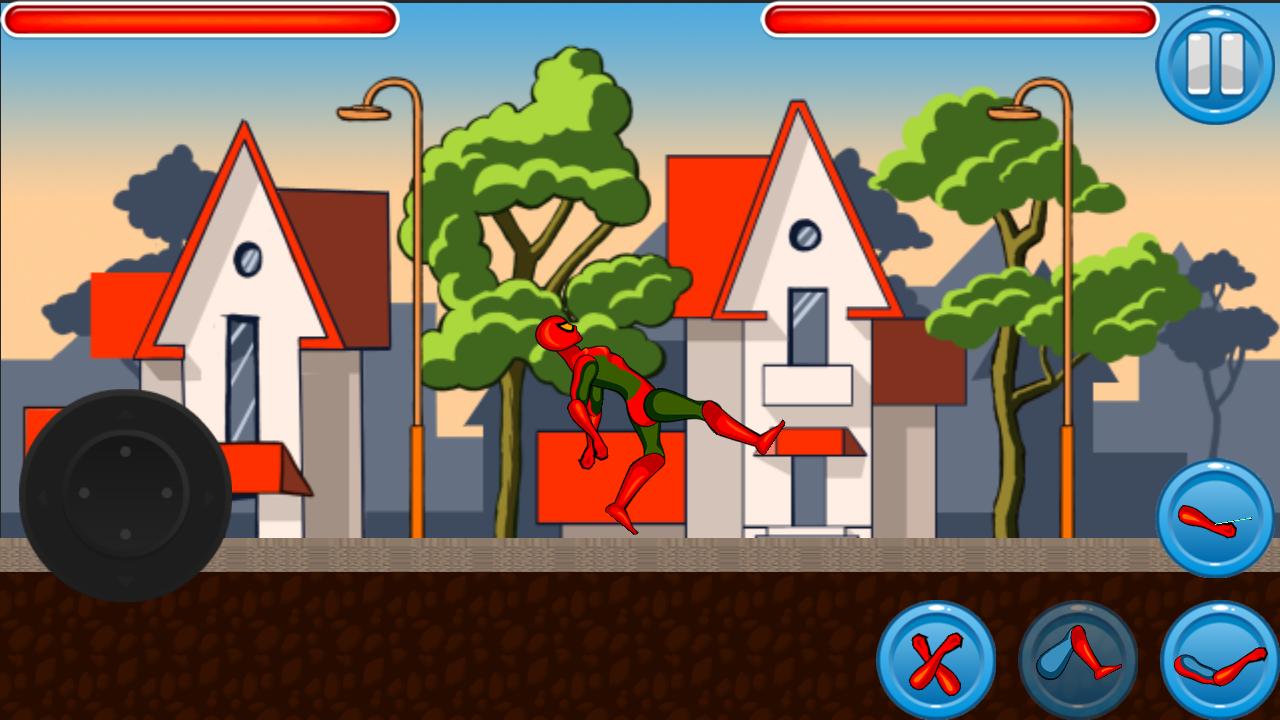 Spidy Human kick Shadow