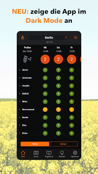 ratiopharm Pollen-Radar