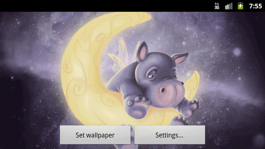 Sleepy Hippo Live Wallpaper Fr