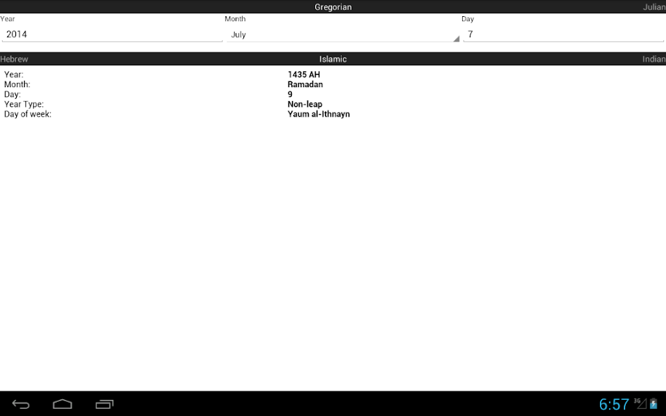 Date / Calendar Converter Lite