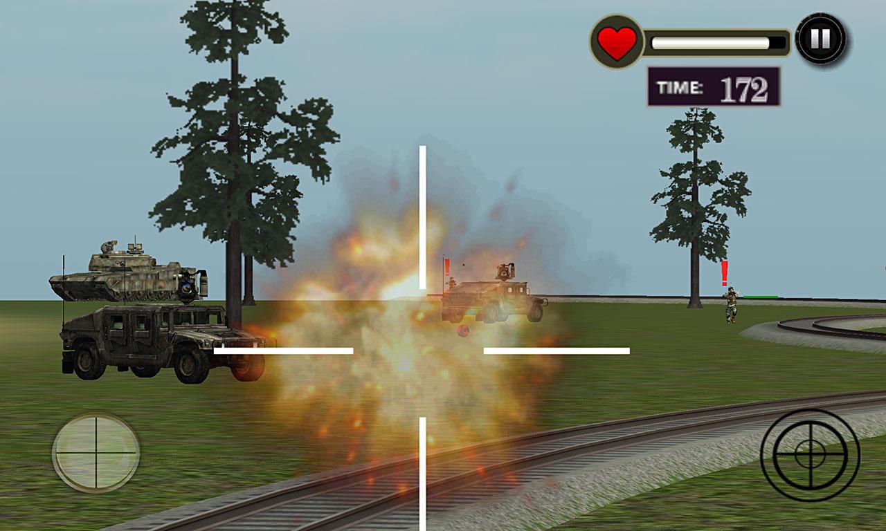Gunship Bullet Train Battle 3D