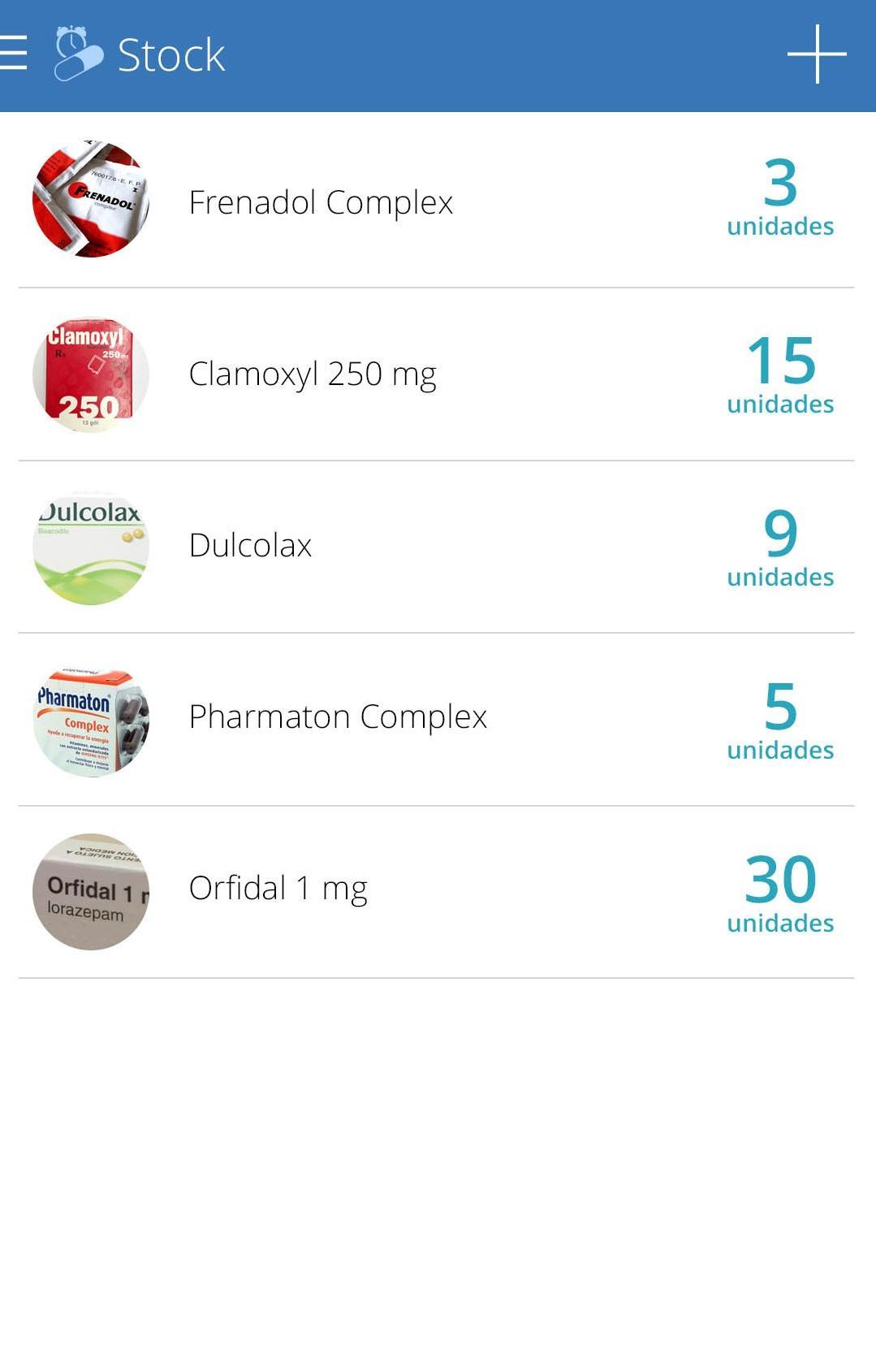 Control de medicinas