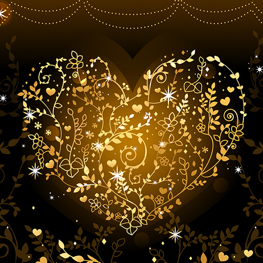 Heart Theme-Golden Vines-