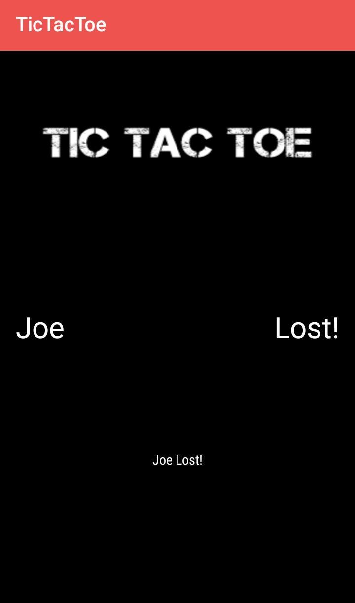 The Tic Tac Toe Game