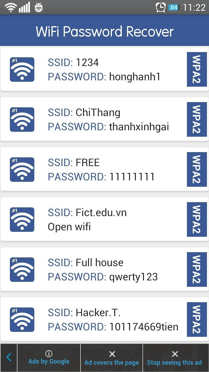 Wifi Password Recovery FREE