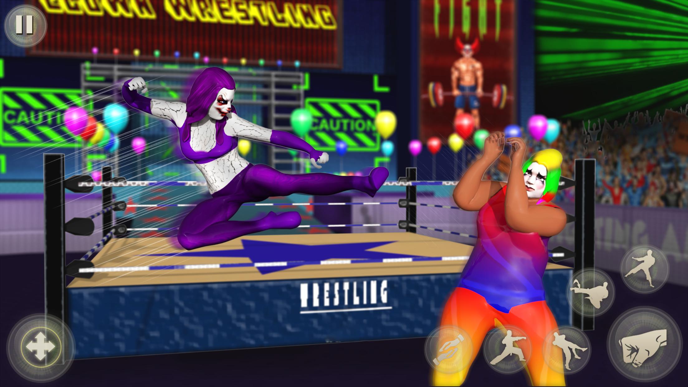 Clown Tag Team Wrestling Fight 2019
