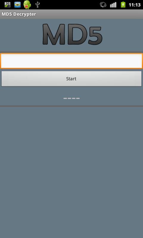 MD5 Decrypter