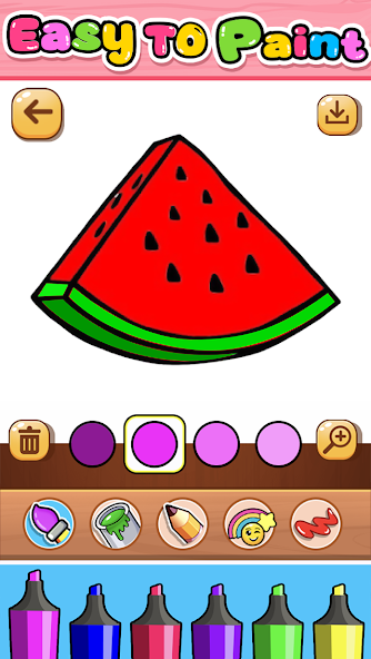 Coloring Fruits