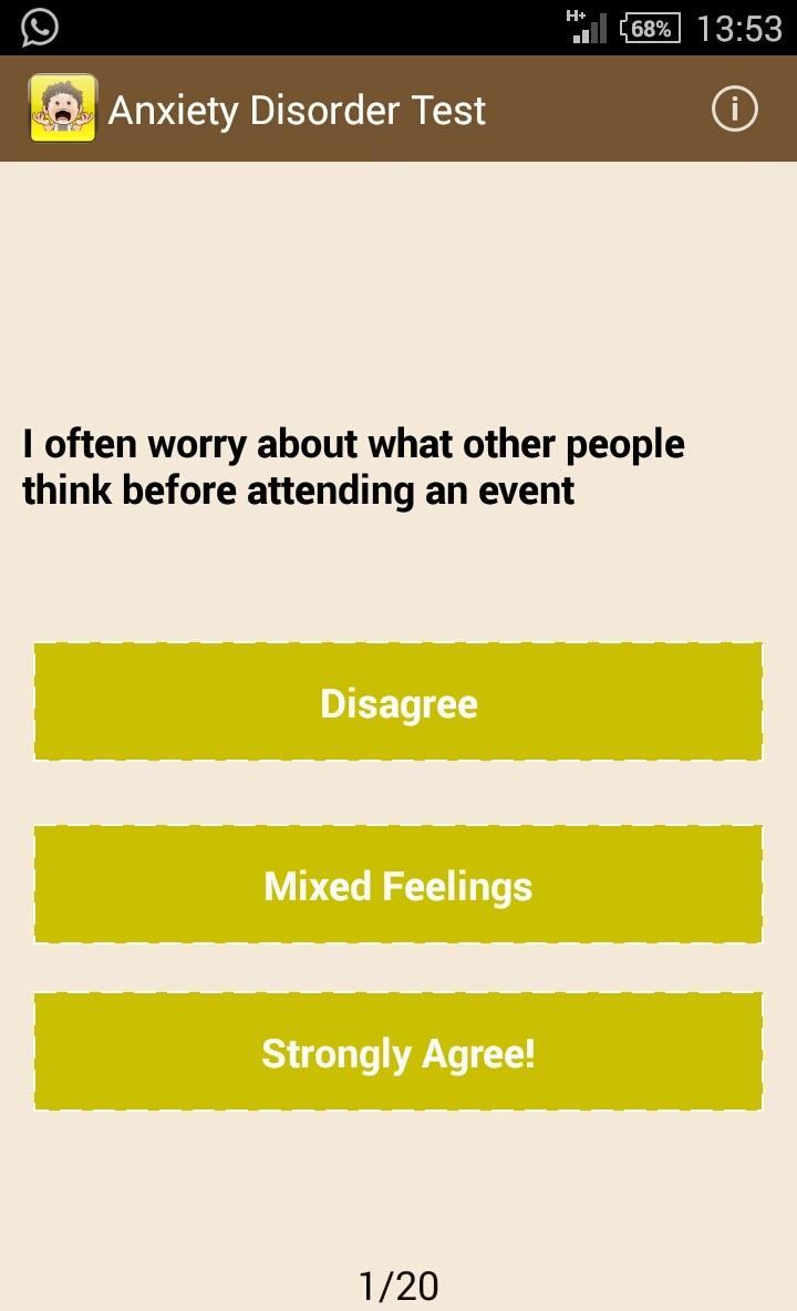 Anxiety Disorder Test