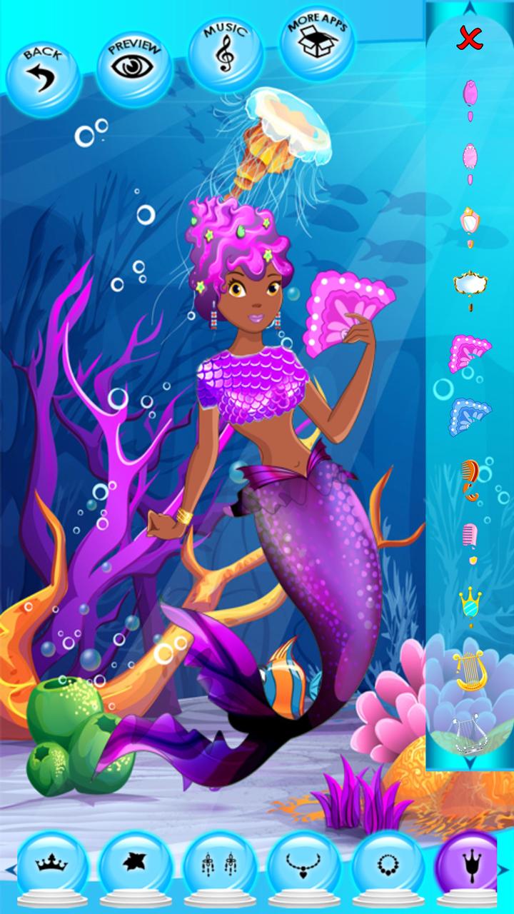 Princess Mermaid Dress Up Game