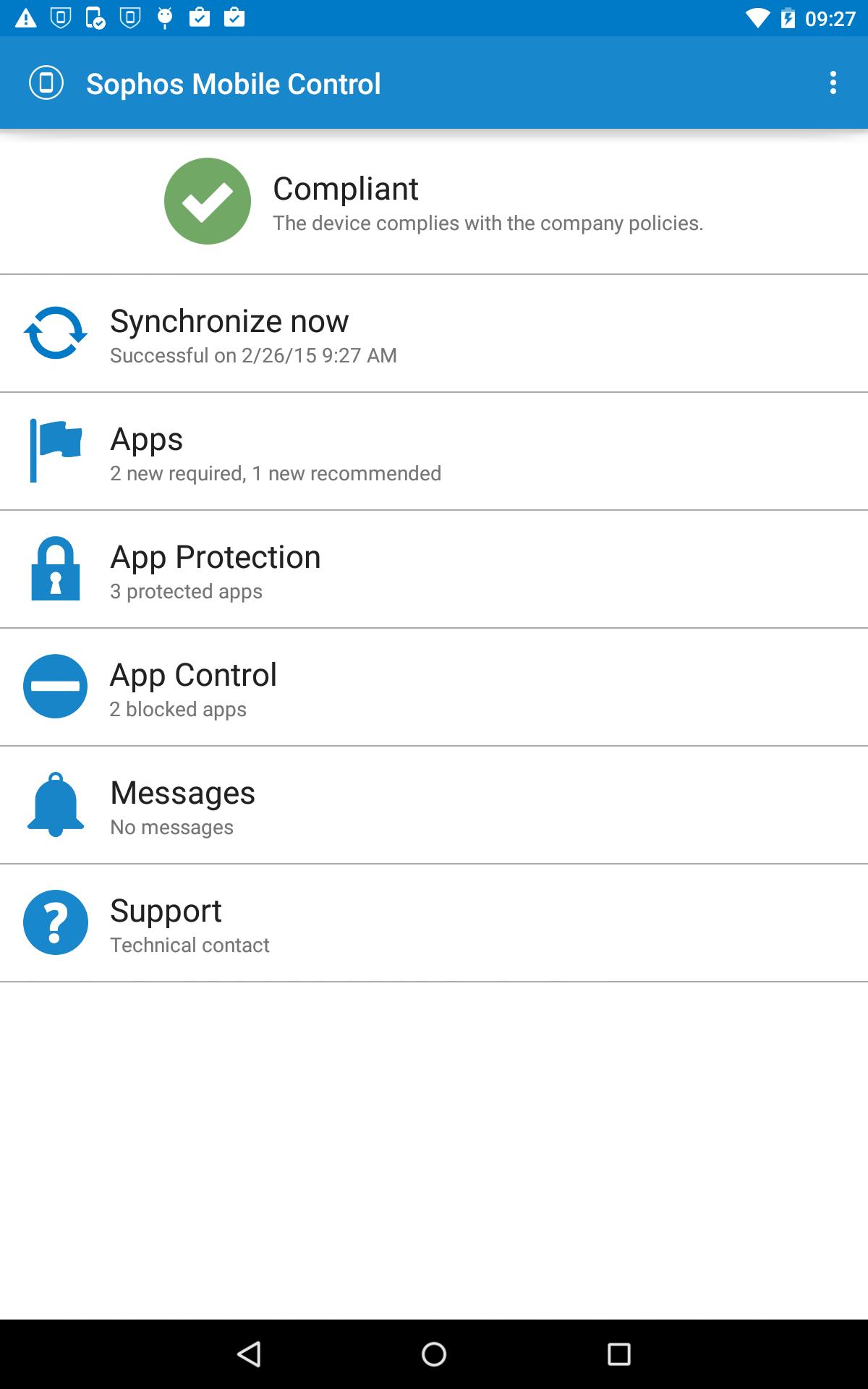 Sophos Samsung Plugin