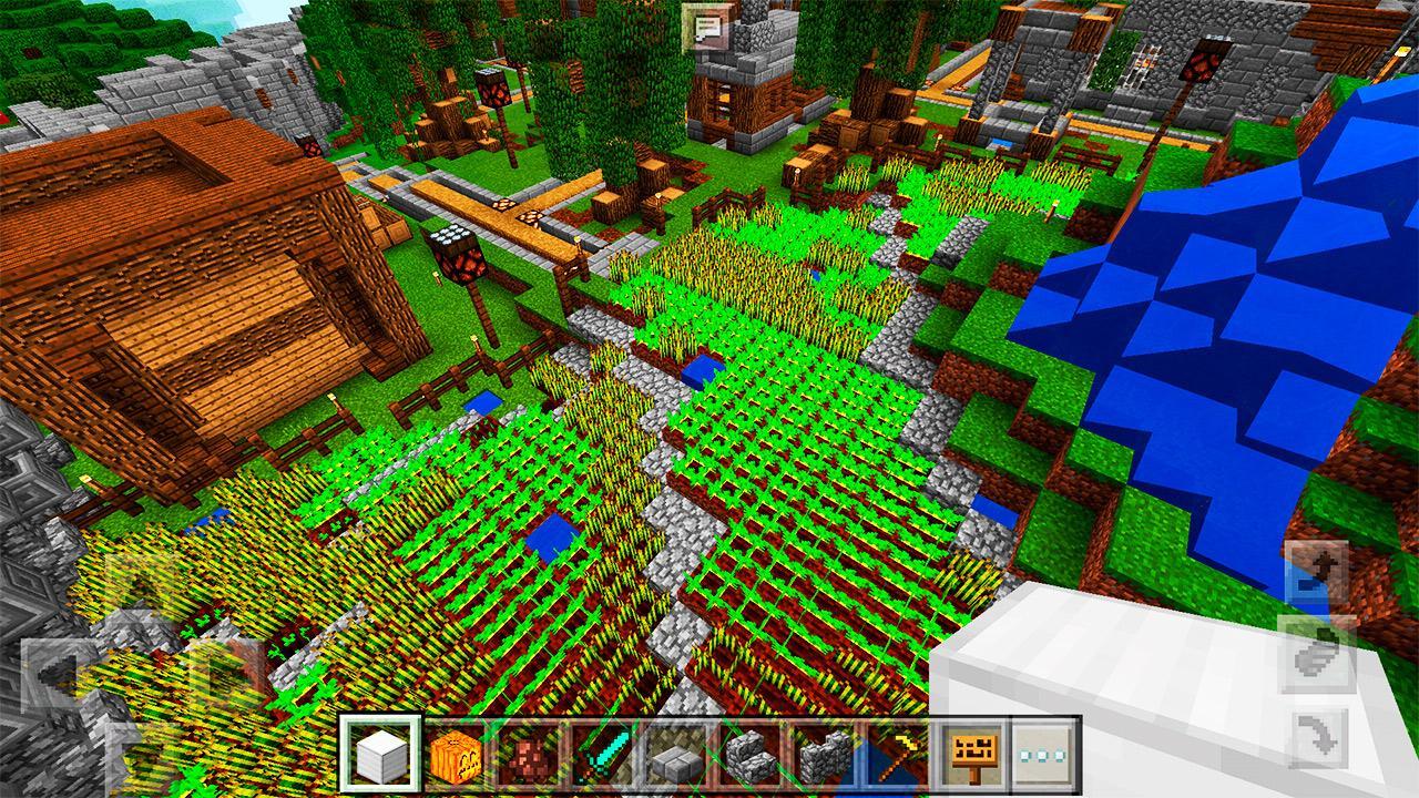 The Heat Village Town Map for MCPE