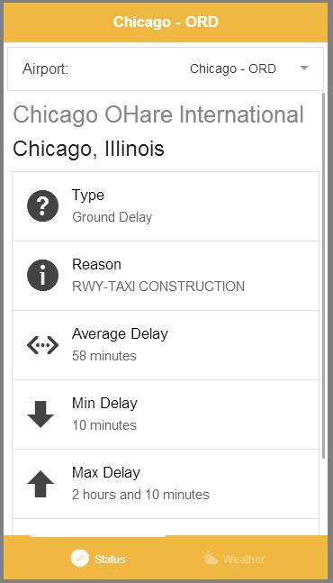 FAA Airport Delay and Weather