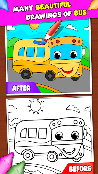 Vehicles Coloring Drawing Book