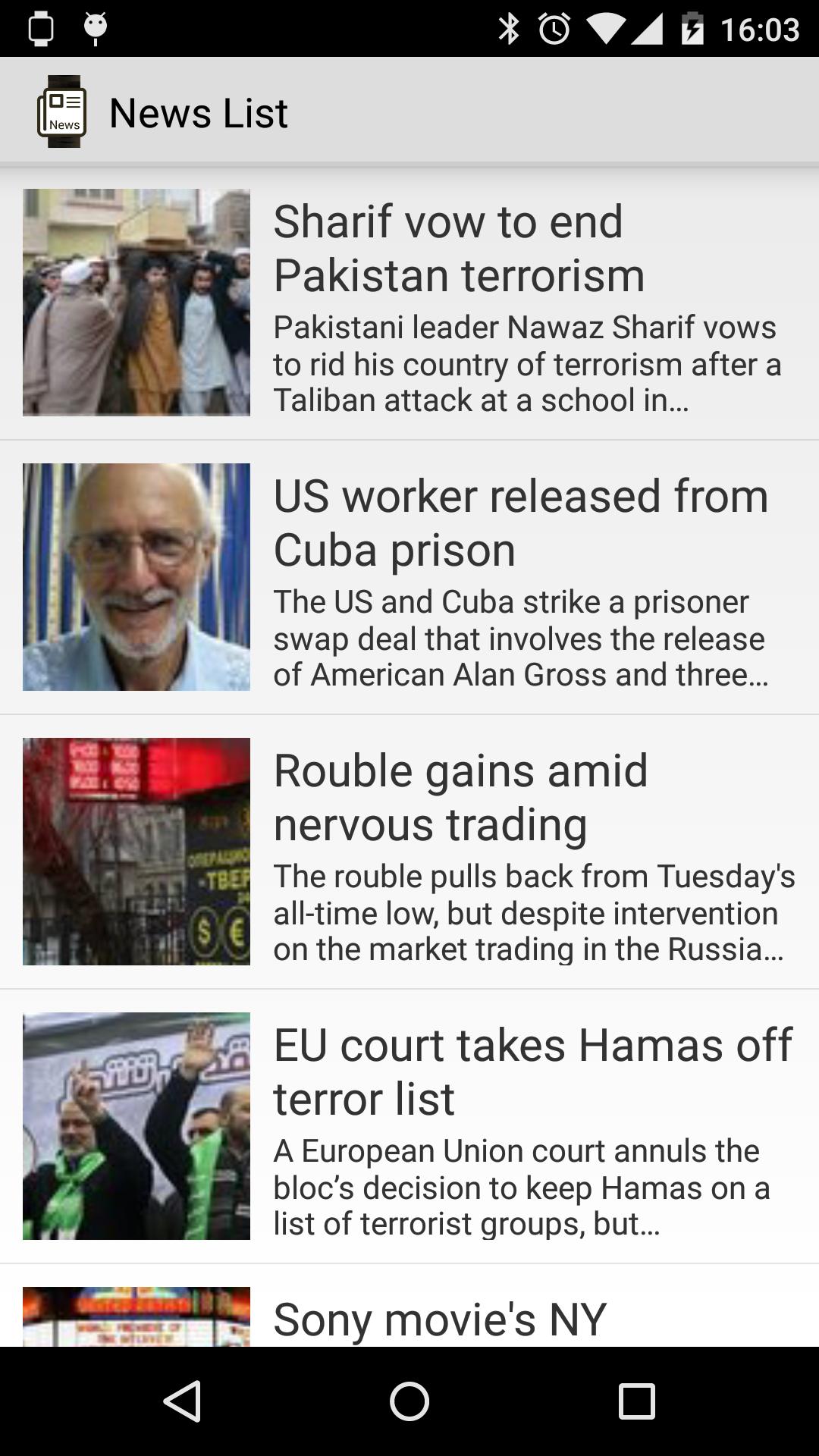 Wearable News Reader