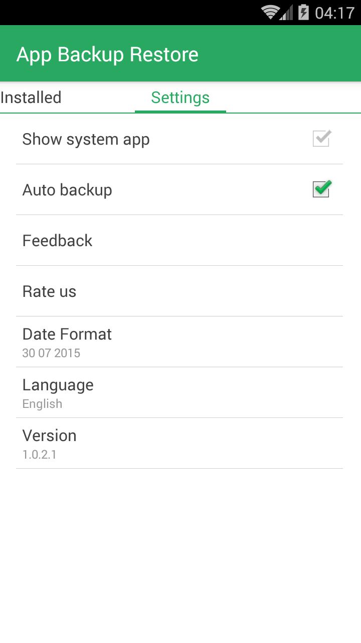 App Backup & Restore