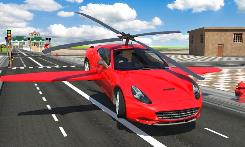 Flying Car Racing 3D