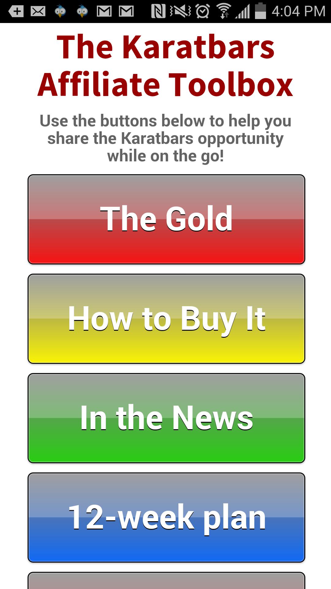 Karatbars Affiliate Toolbox