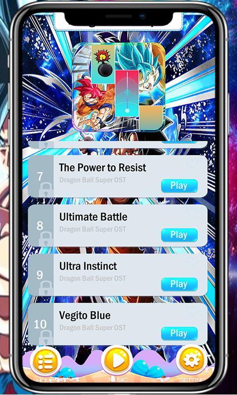 Dragon Ball Super Piano Tiles