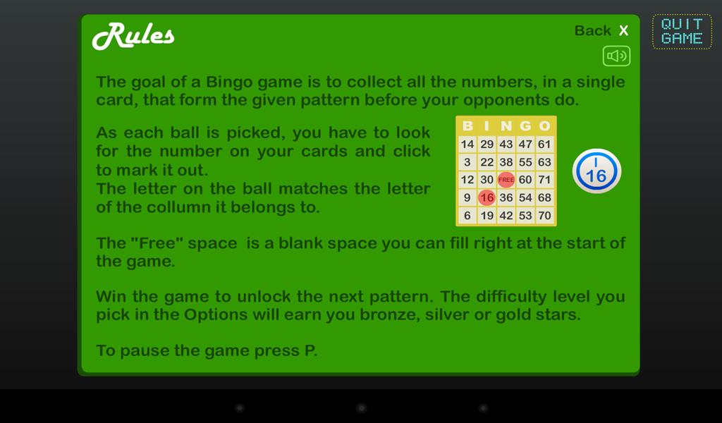 Bingo Patterns Free