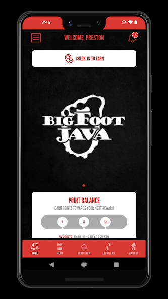 BigFoot Java Rewards